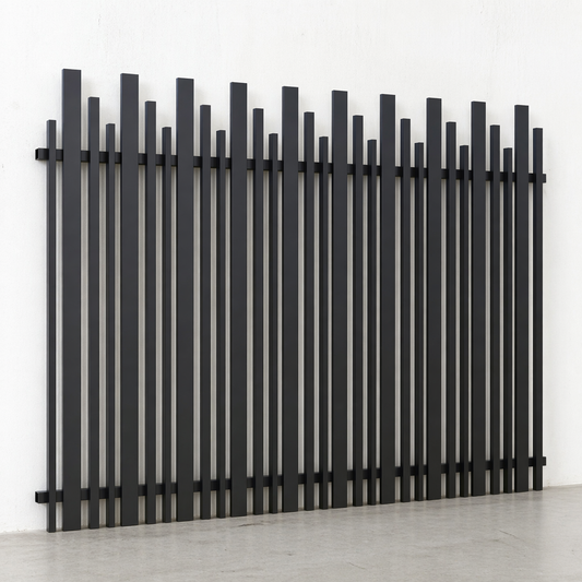 Matte Grey Aluminium Slat Fence Panel – Modern Stylish Design