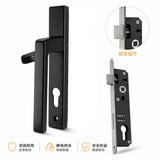 Aluminium Pedestrian Gate Lock Set – Heavy Duty Outdoor Gate Handle & Lock | Black