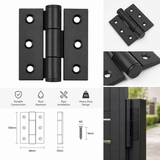 Heavy Duty Aluminium Gate Hinge – Black Metal Door Hinge for Garden Gates